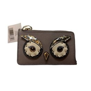 NWT - kate spade Owl Poppy Star Bright Cityscape Credit Card Keychain